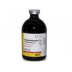 Террамицин LA, раствор для инъекций, 100 мл