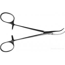 Зажим кровоостанавливающий, типа "Москит", изогнутый