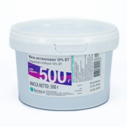 Мазь ихтиоловая 10% БТ 500г.