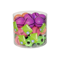 Игрушка для собак Шарик, резиновая, цвета в ассортименте, упак. 24 шт, диам. 6 см, 83495, Кербл
