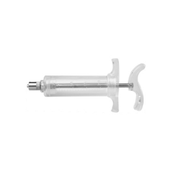 Шприц с упором для пальцев тип D, градуир, Луер-Лок, 20 мл, нейлоновый, Левах