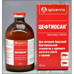 Цефтиосан, раствор для инъекций, 100 мл