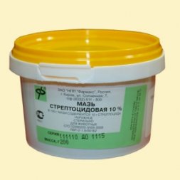 Мазь стрептоцидовая 10%, 200 г