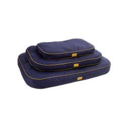 Лежанка для собак, Джером, полиэстер, 80х60х6 см, синий/коричневый, 81313, Кербл