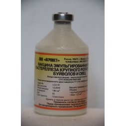 Вакцина против пастереллеза сельскохозяйственных животных эмульгированная, 100 мл